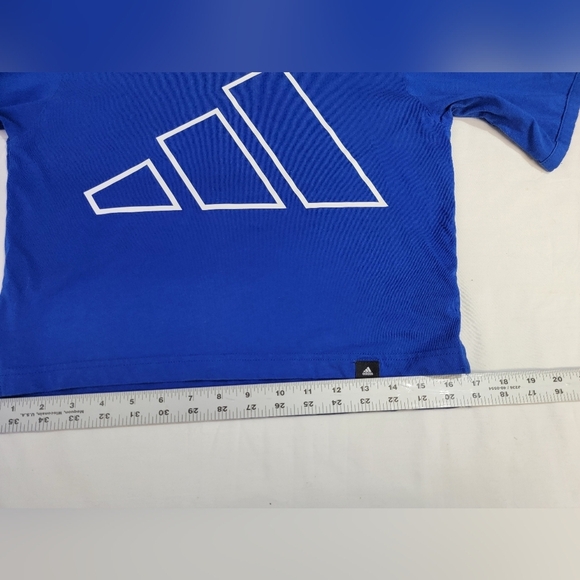 Adidas Womens Sport Core Athletic Crop T-shirt  Size XS - Picture 3 of 9